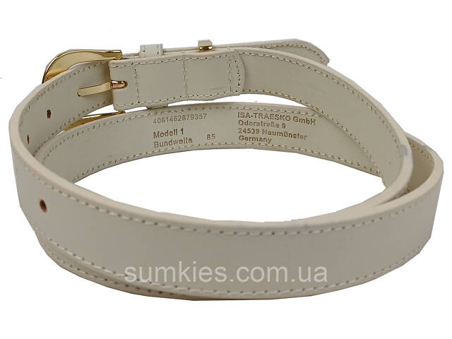 Жіночий шкіряний ремінь UP2 Fashion Women, Німеччина бежевий - Фото 3