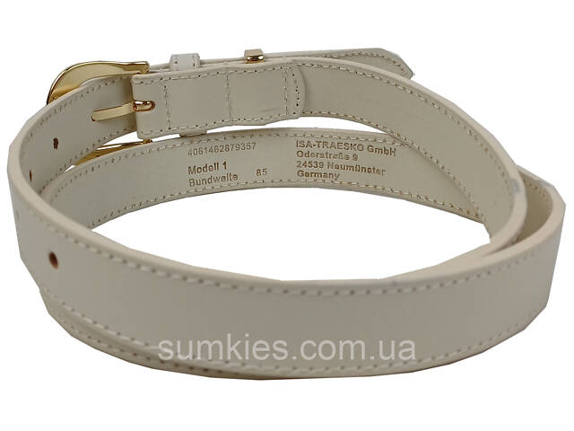 Жіночий шкіряний ремінь UP2 Fashion Women, Німеччина бежевий - Фото 5