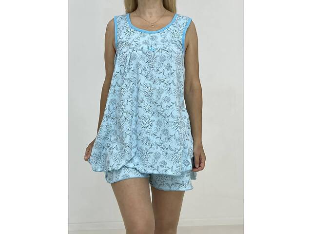 Жіночий комплект Triko Піон 54-56 Бірюзово-чорний (91882011-2) - Фото 4