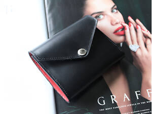 Женский кошелек из натуральной кожи 'Ossidiana' черный