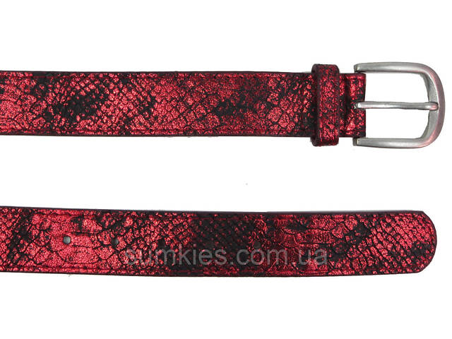 Жіночий ремінь Doca бордовий - Фото 2
