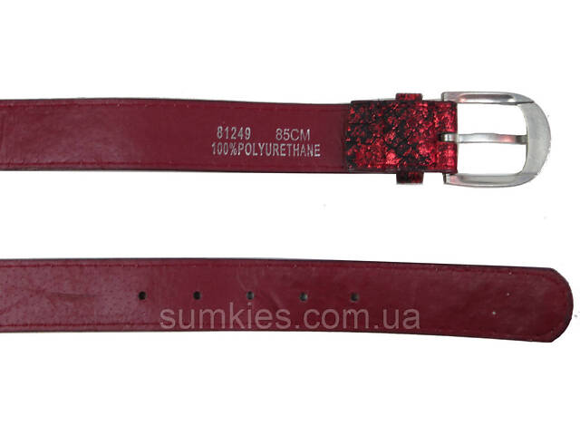 Жіночий ремінь Doca бордовий - Фото 3