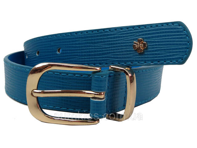 Жіночий ремінь Doca блакитний - Фото 3