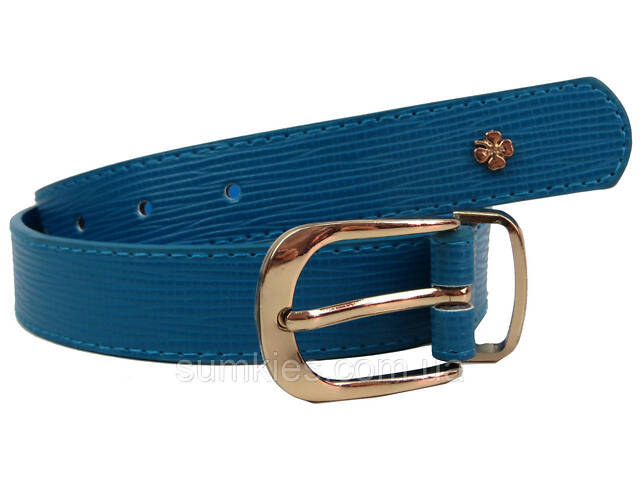 Жіночий ремінь Doca блакитний - Фото 4