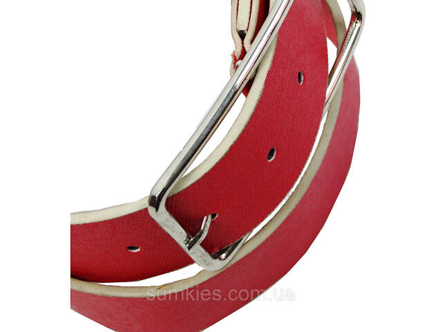 Жіночий ремінь під джинси Doca червоний - Фото 5