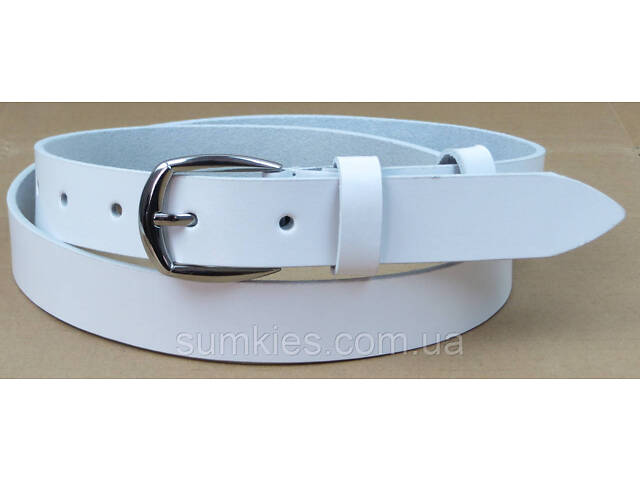 Жіночий ремінь Skipper білий 1605-30 - Фото 1