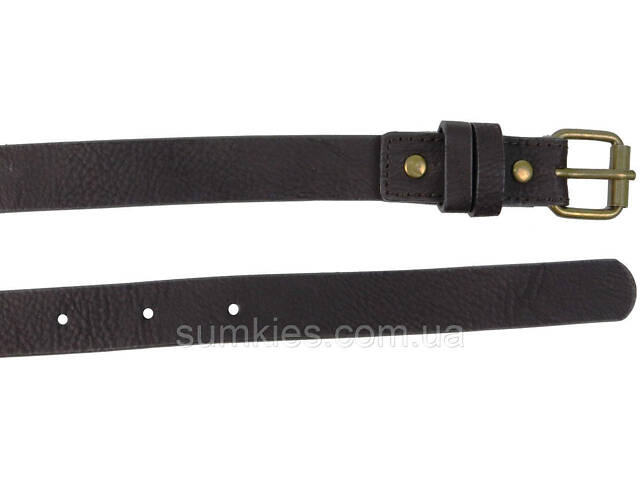 Жіночий ремінь з екошкіри H&M 07753653366 темно-коричневий - Фото 4