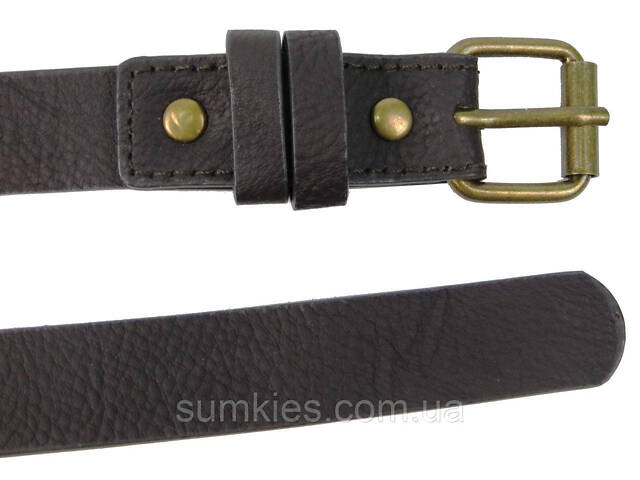 Жіночий ремінь з екошкіри H&M 07753653366 темно-коричневий - Фото 5