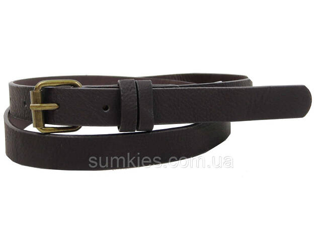 Жіночий ремінь з екошкіри H&M 07753653366 темно-коричневий - Фото 7