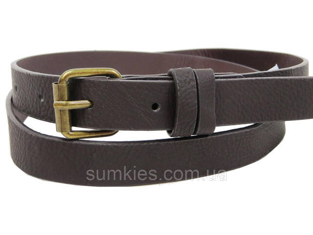 Жіночий ремінь з екошкіри H&M 07753653366 темно-коричневий - Фото 8