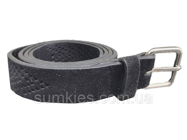 Жіночий ремінь з екозамші C&A чорний - Фото 1