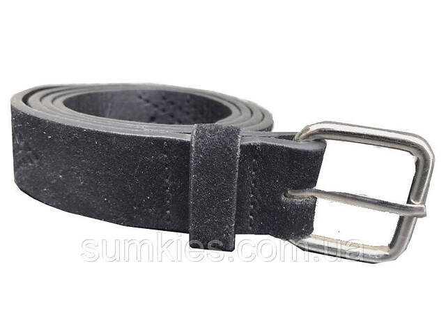 Жіночий ремінь з екозамші C&A чорний - Фото 2