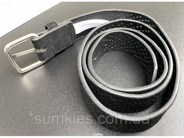 Жіночий ремінь з екозамші C&A чорний - Фото 3