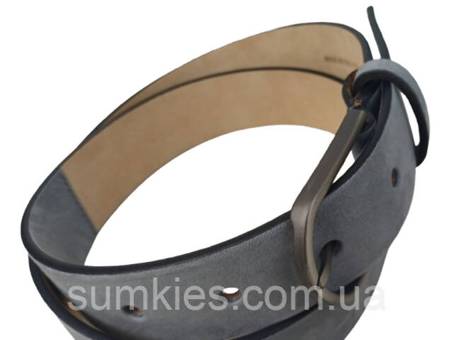 Жіночий ремінь із натуральної шкіри Tod's, Італія, сірий - Фото 5