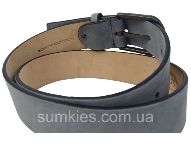 Жіночий ремінь із натуральної шкіри Tod's, Італія, сірий - Фото 6