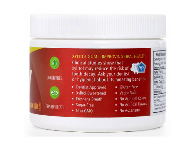 Жувальні резинки з ксилітом Spry натуральні з корицею 100 шт. (700596000148) - Фото 4