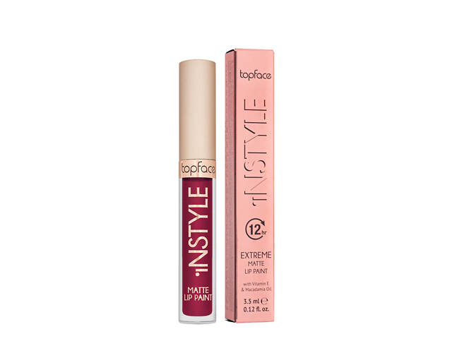 Жидкая матовая помада для губ Topface Instyle Mаtte, 27 Вишнёвый