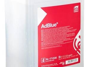 Жидкость AdBlue (мочевина) 5 л 171335 VW PASSAT B7 10-15; AUDI Q7 15-; SKODA Octavia A7 13-19; TOYOTA Hilux 15-; RENAULT
