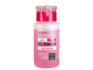 Рідина для зняття гель-лаку Nogotok Pro Gel Remover з гліцерином флакон з помпою 150 мл