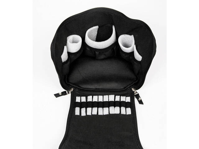 Женская косметичка черная кожа эко 730411102e - Фото 3