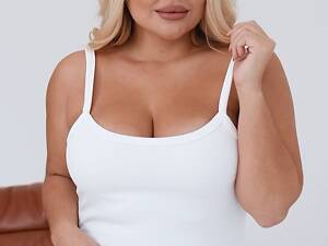 Жіноче базове боді колір білий