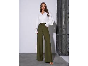 Женские брюки ISSA PLUS 14788 L хаки