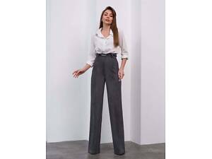 Женские брюки ISSA PLUS 15462 L темно-серый.
