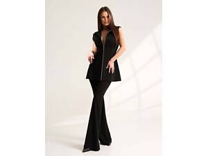 Женские брюки ISSA PLUS 15538B L черный.