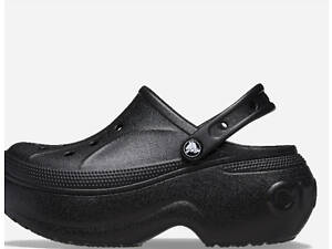 Жіночі крокси Crocs Bella Clog 38-39 (M6/W8) 24 см Чорні