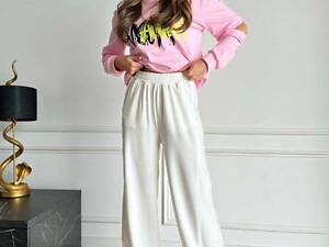 Жіночі спортивні штани ISSA PLUS 14311 S молочний