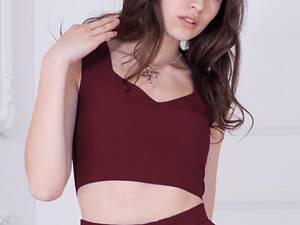 Женский топ Подиум Susanna 19995-BORDO S Бордовый