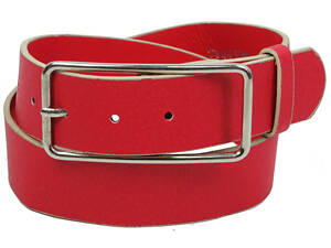 Женский ремень под джинсы Doca красный.