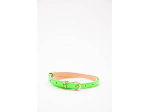 Жіночий ремінь зі шкірозамінника, салатового кольору, 196RL1510W28