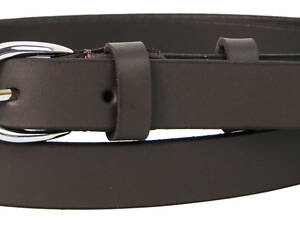 Женский кожаный ремень Skipper 1630-20 темно-коричневый 2 см