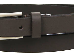 Женский кожаный ремень Skipper 1632-20 темно-коричневый 2 см.