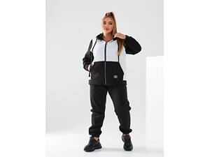 Жіночий теплий спортивний костюм колір білий