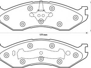 JURID/BENDIX 571519J. Тормозные колодки