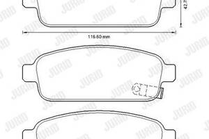 Jurid brake pad (set)