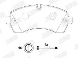 Jurid brake pad (set)