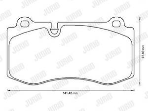 Jurid brake pad (set)