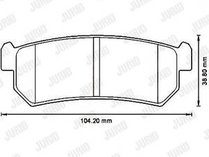 Jurid brake pad (set)