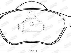 Jurid brake pad (set)