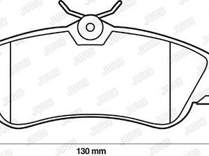 Jurid brake pad (set)