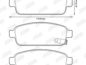 Jurid brake pad (set)