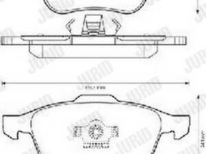 Jurid brake pad (set)