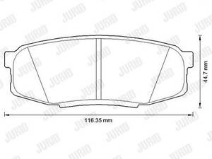 Jurid brake pad (set)