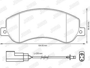 Jurid brake pad (set)