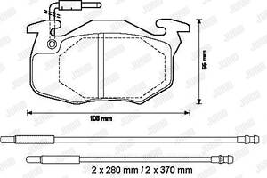 Jurid brake pad (set)