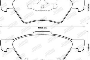 Jurid brake pad (set)