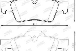 Jurid brake pad (set)